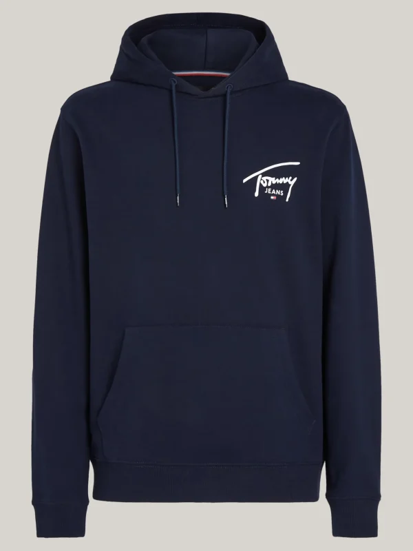 Tommy Hilfiger Hoodie mit Tunnelzug und Signatur-Logo DARK NIGHT NAVY Hot