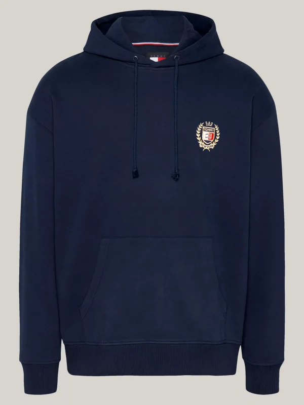 Tommy Hilfiger Hoodie mit Tunnelzug und Stickerei DARK NIGHT NAVY Sale