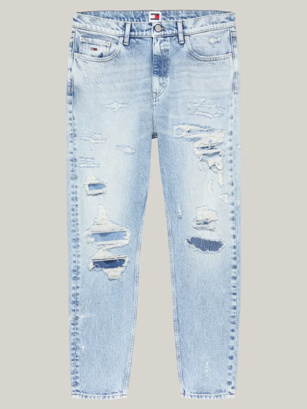Tommy Hilfiger Isaac Relaxed Tapered Jeans im Used Look DENIM LIGHT Clearance