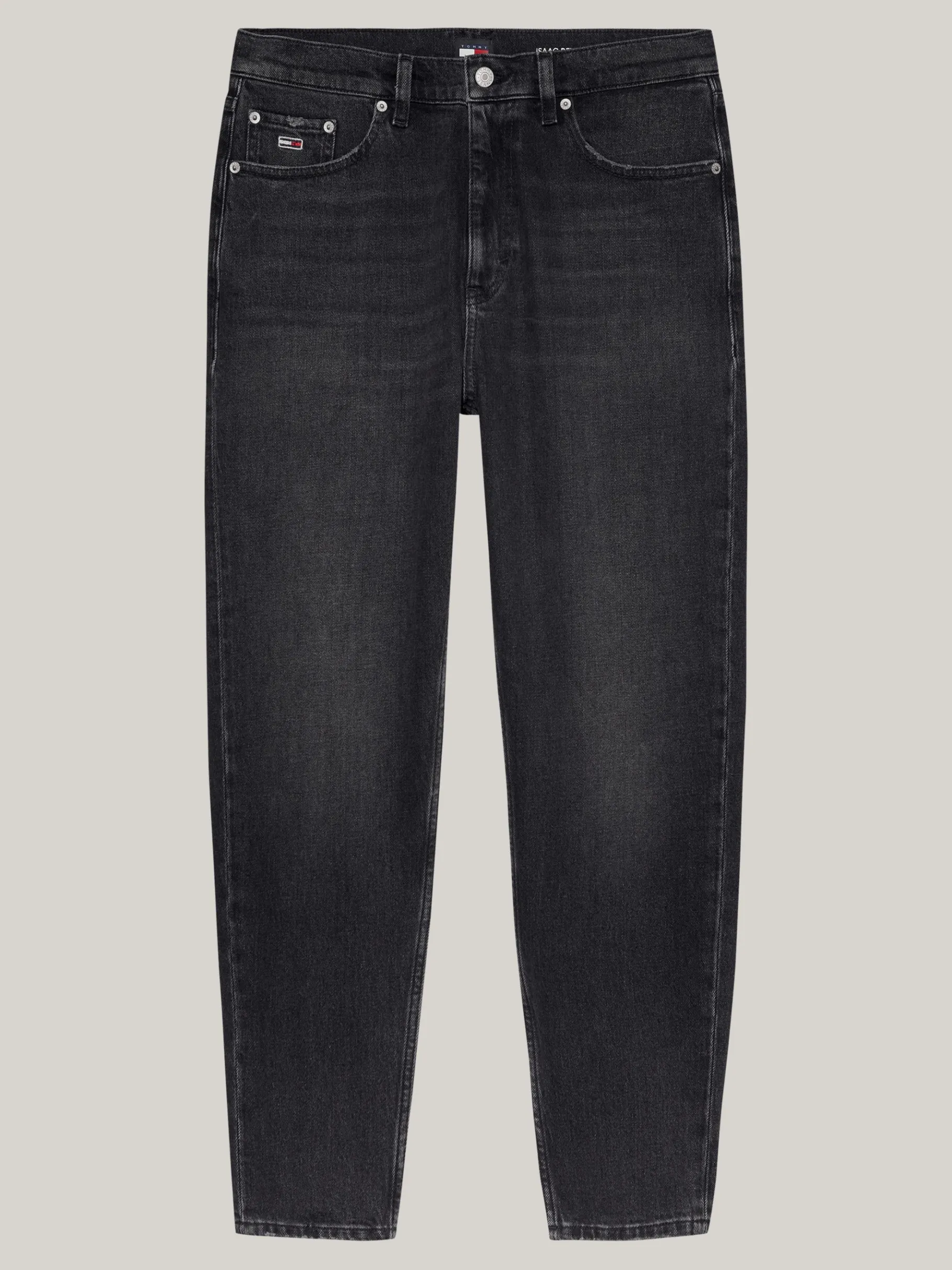 Tommy Hilfiger Isaac Tapered Relaxed Jeans im Used Look DENIM BLACK Cheap