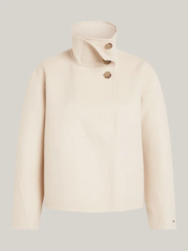 Tommy Hilfiger Jacke mit Trichterkragen und Knopfverschluss CLASSIC BEIGE Shop