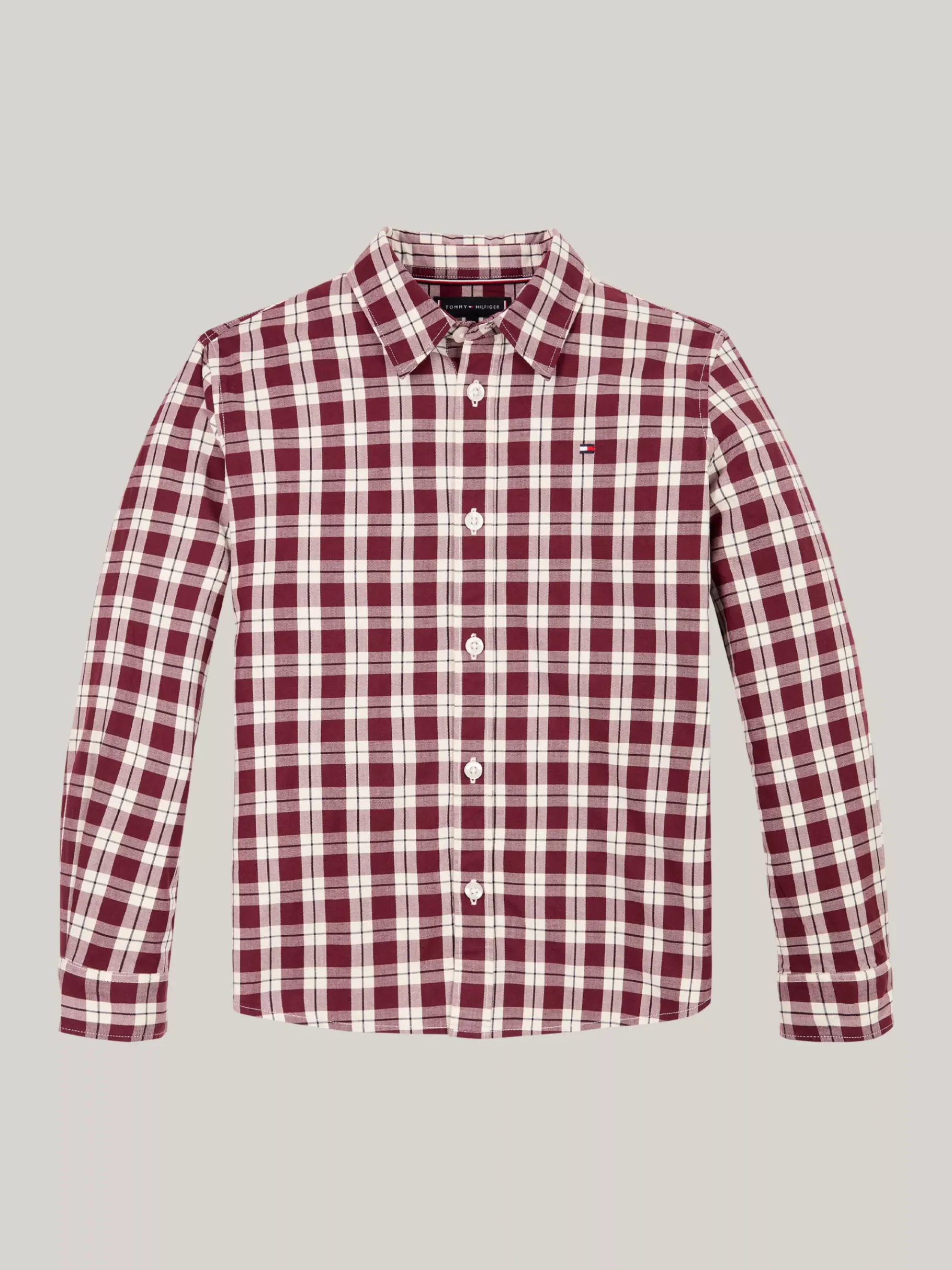 Tommy Hilfiger Kariertes Regular Fit Hemd ROUGE BUFFALO CHECK Outlet