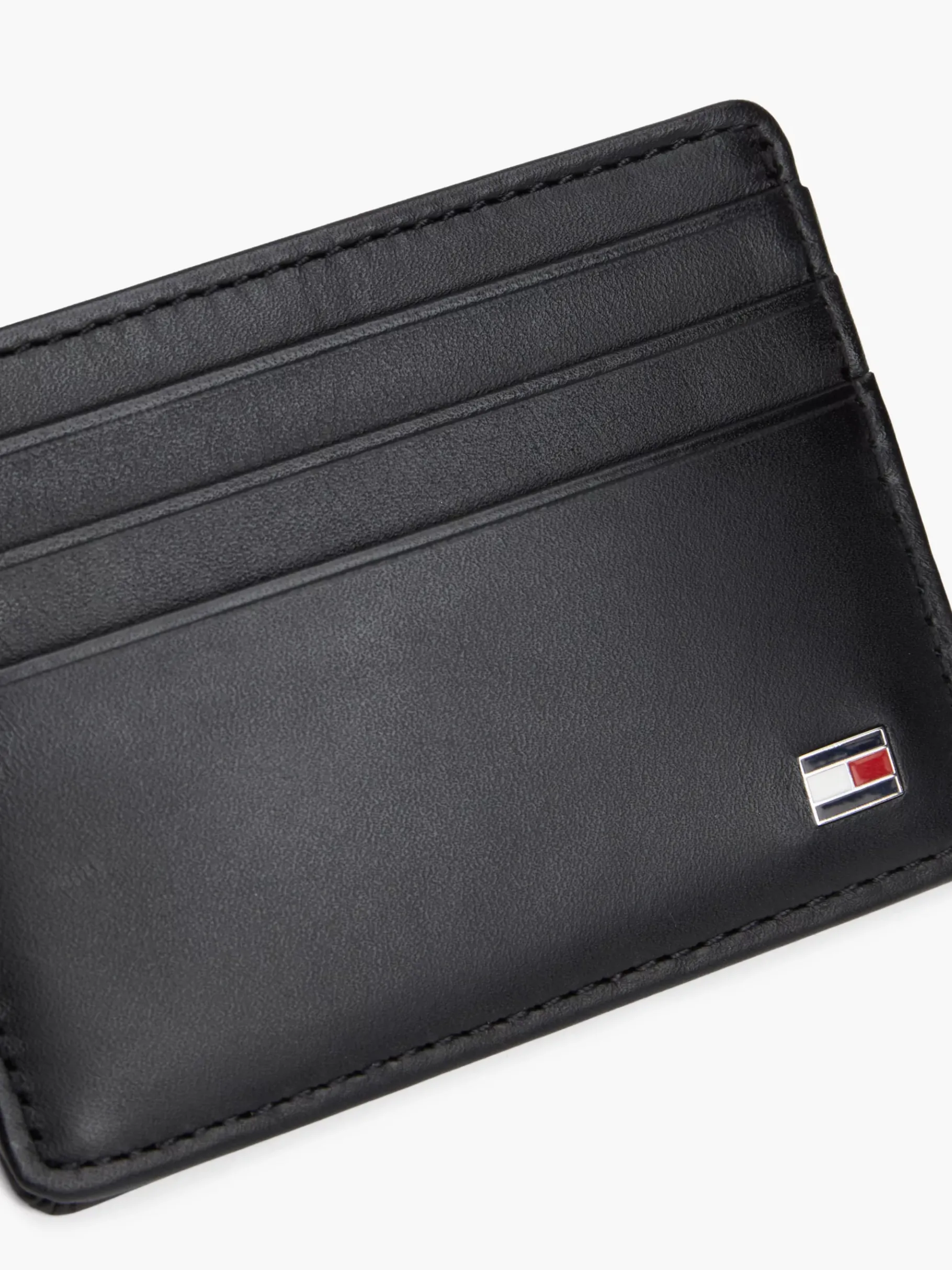 Tommy Hilfiger Kartenetui aus Leder BLACK New