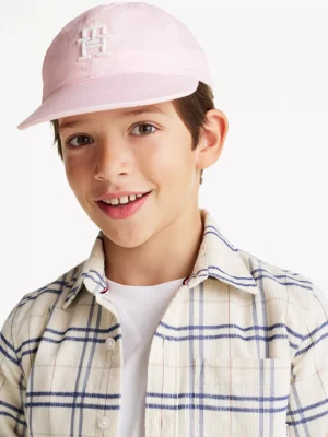 Tommy Hilfiger Kids Baseball-Cap aus Leinen mit TH-Monogramm PRECIOUS PINK Clearance