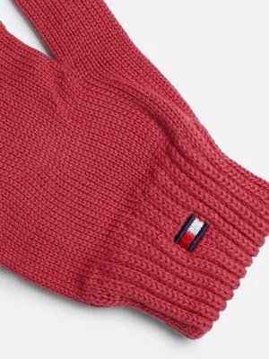 Tommy Hilfiger Kids Essential Handschuhe mit Flag-Stickerei HERITAGE PINK Online