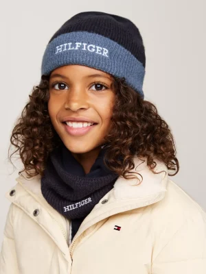 Tommy Hilfiger Kids Hilfiger Monotype Beanie und Schal im Set SPACE BLUE Shop