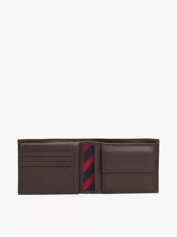 Tommy Hilfiger Klappbrieftasche aus Leder BROWN Outlet