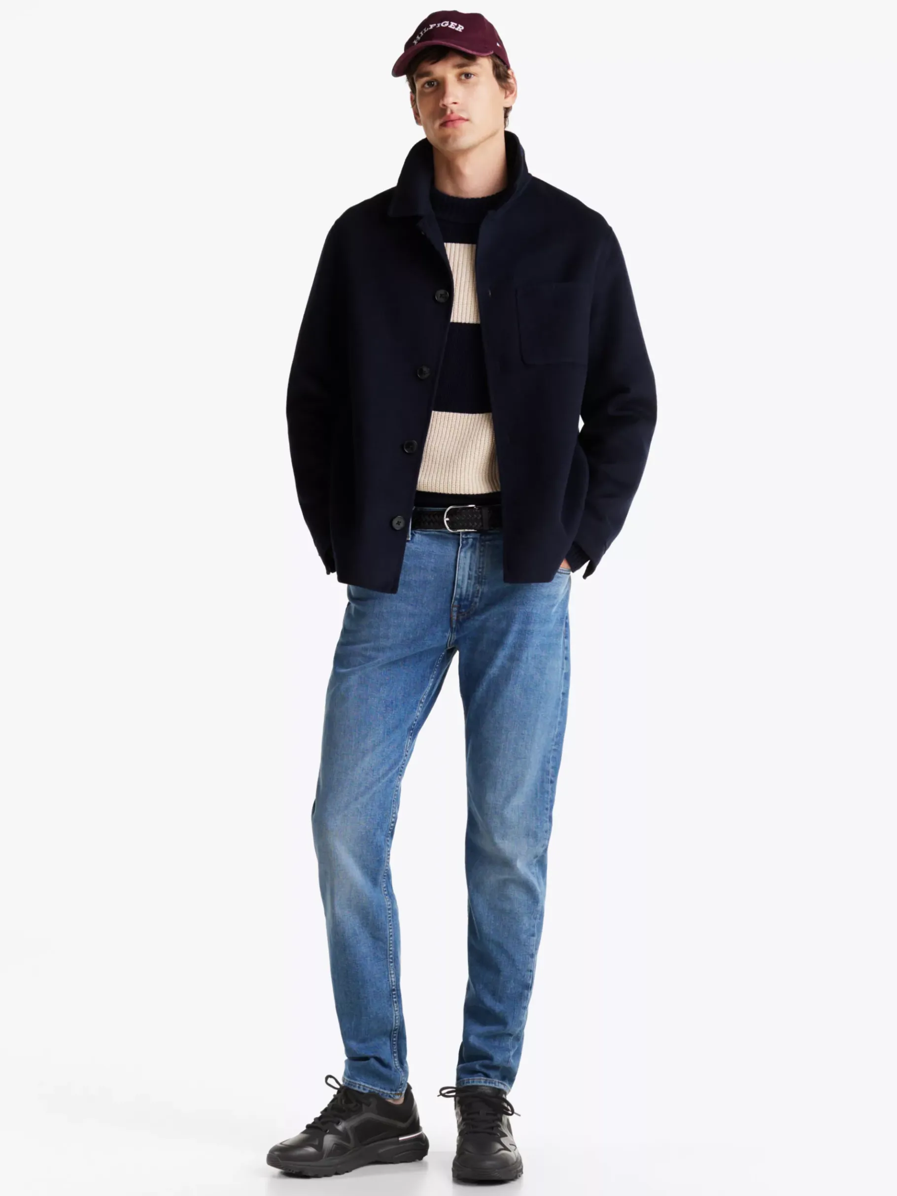 Tommy Hilfiger Klobiger rutschhemmender Sneaker mit Mesh BLACK Hot