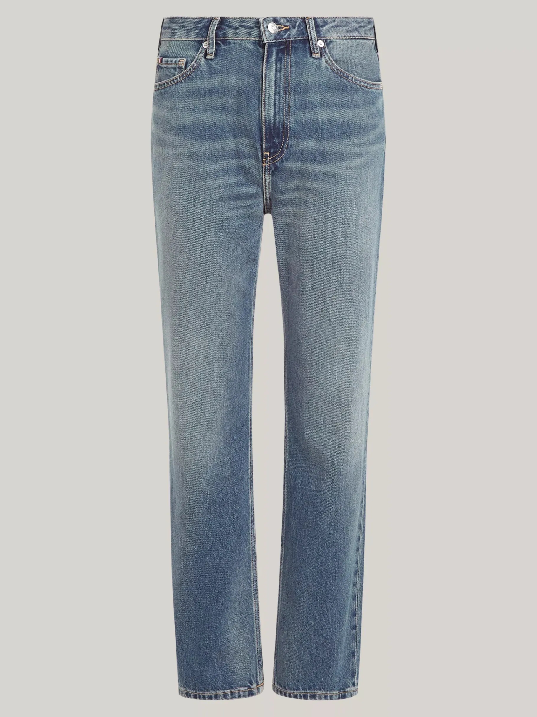 Tommy Hilfiger Knöchellange Straight Jeans mit hohem Bund PAT Discount