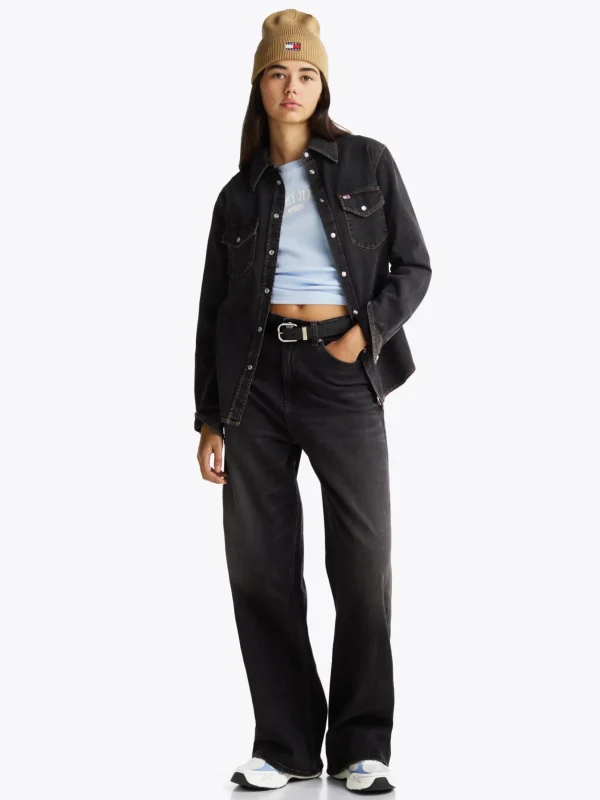 Tommy Hilfiger Kontrast-Sneaker mit Metallic-Details CLEAR WATER Flash Sale