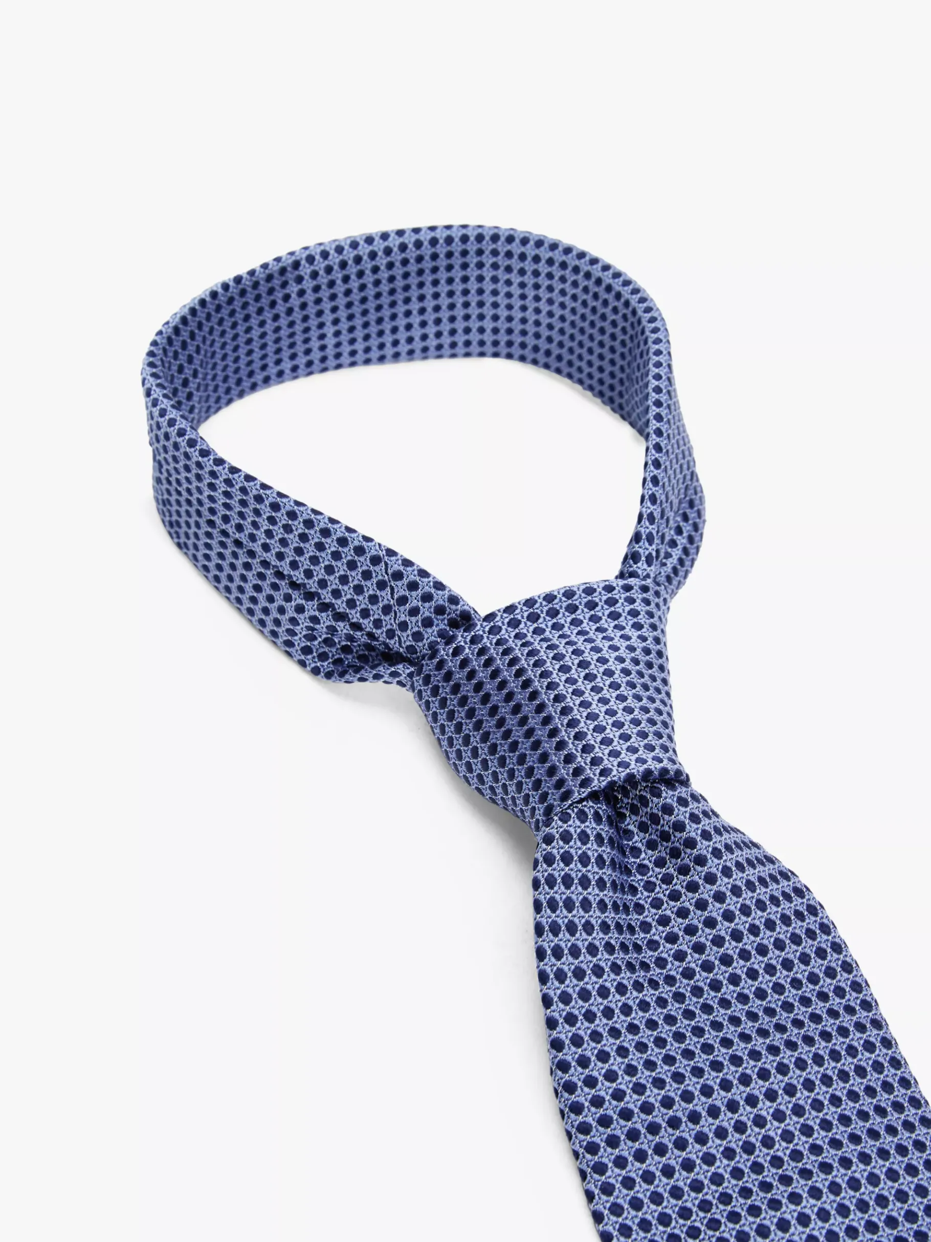 Tommy Hilfiger Krawatte aus reiner Seide mit Mikro-Webmuster LIGHT BLUE/MULTI Online