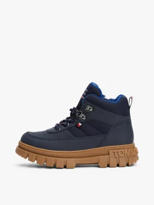 Tommy Hilfiger Lace-up Ankle Boot mit rutschhemmender Sohle BLUE Flash Sale