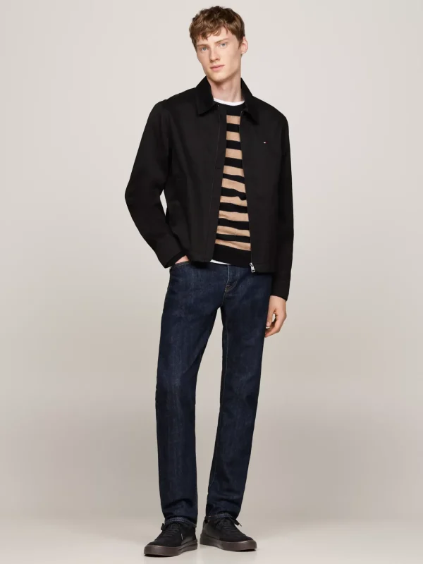 Tommy Hilfiger Lace-up Sneaker aus Leder mit Tommy-Tape BLACK Clearance