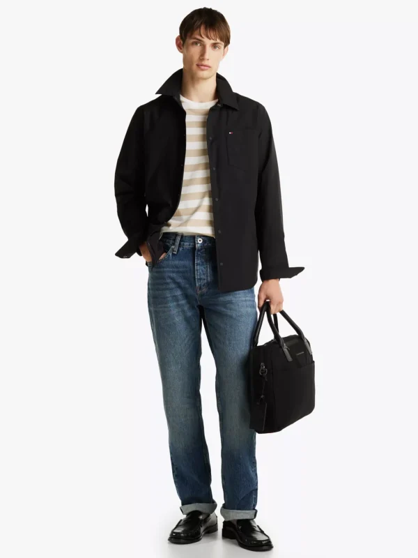 Tommy Hilfiger Laptop-Tasche mit Gepäckanhänger BLACK Sale