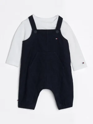 Tommy Hilfiger Latzhosen-Set aus Cord DESERT SKY Outlet