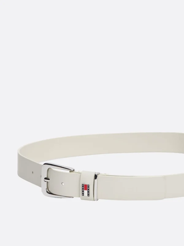 Tommy Hilfiger Ledergürtel mit Emblem an Gürtelschlaufe HARBOR HAZE Cheap