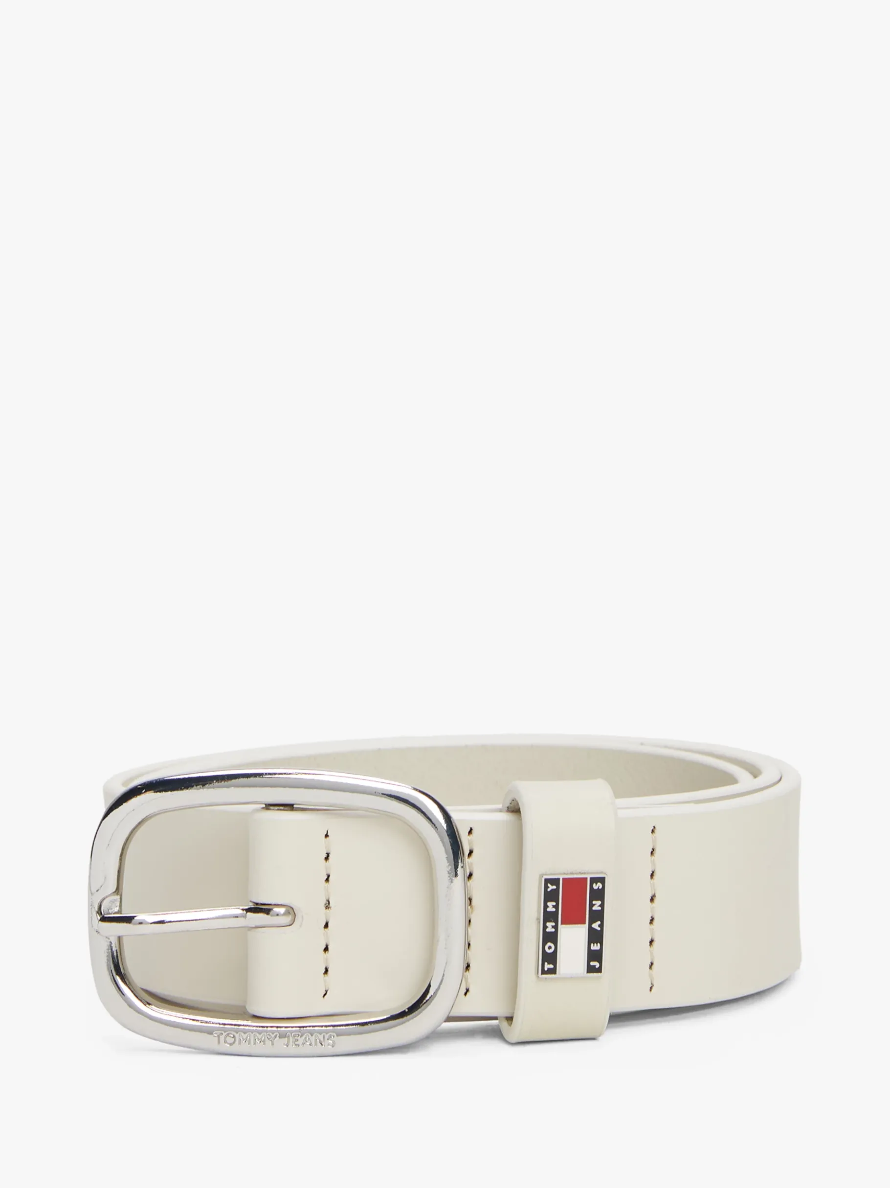 Tommy Hilfiger Leder-Gürtel mit ovaler Schnalle NEWSPRINT Best Sale