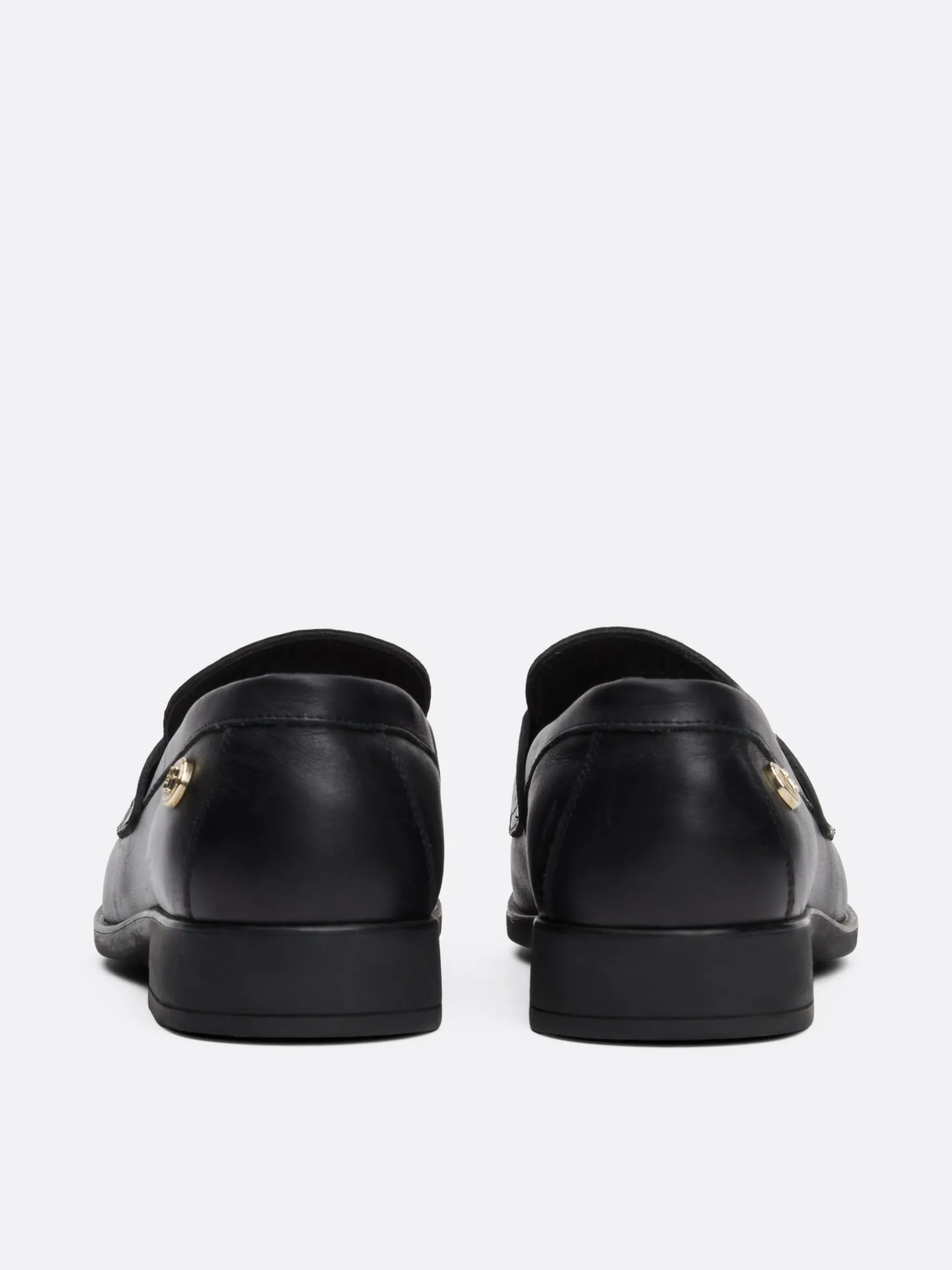Tommy Hilfiger Leder-Loafer mit Niete BLACK Hot