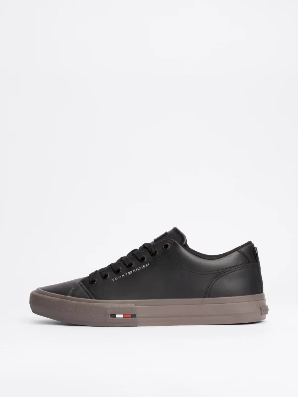 Tommy Hilfiger Ledersneaker mit Branding BLACK New