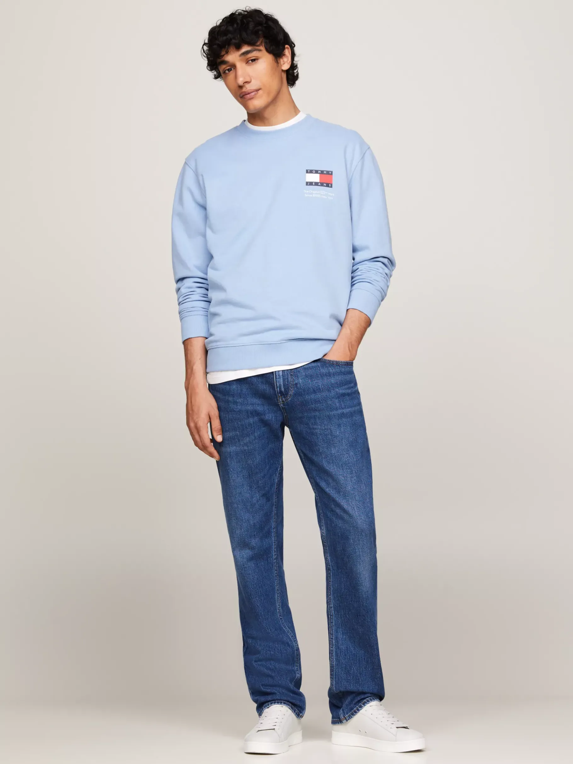 Tommy Hilfiger Leder-Sneaker mit Cupsole STRATUS GREY Store