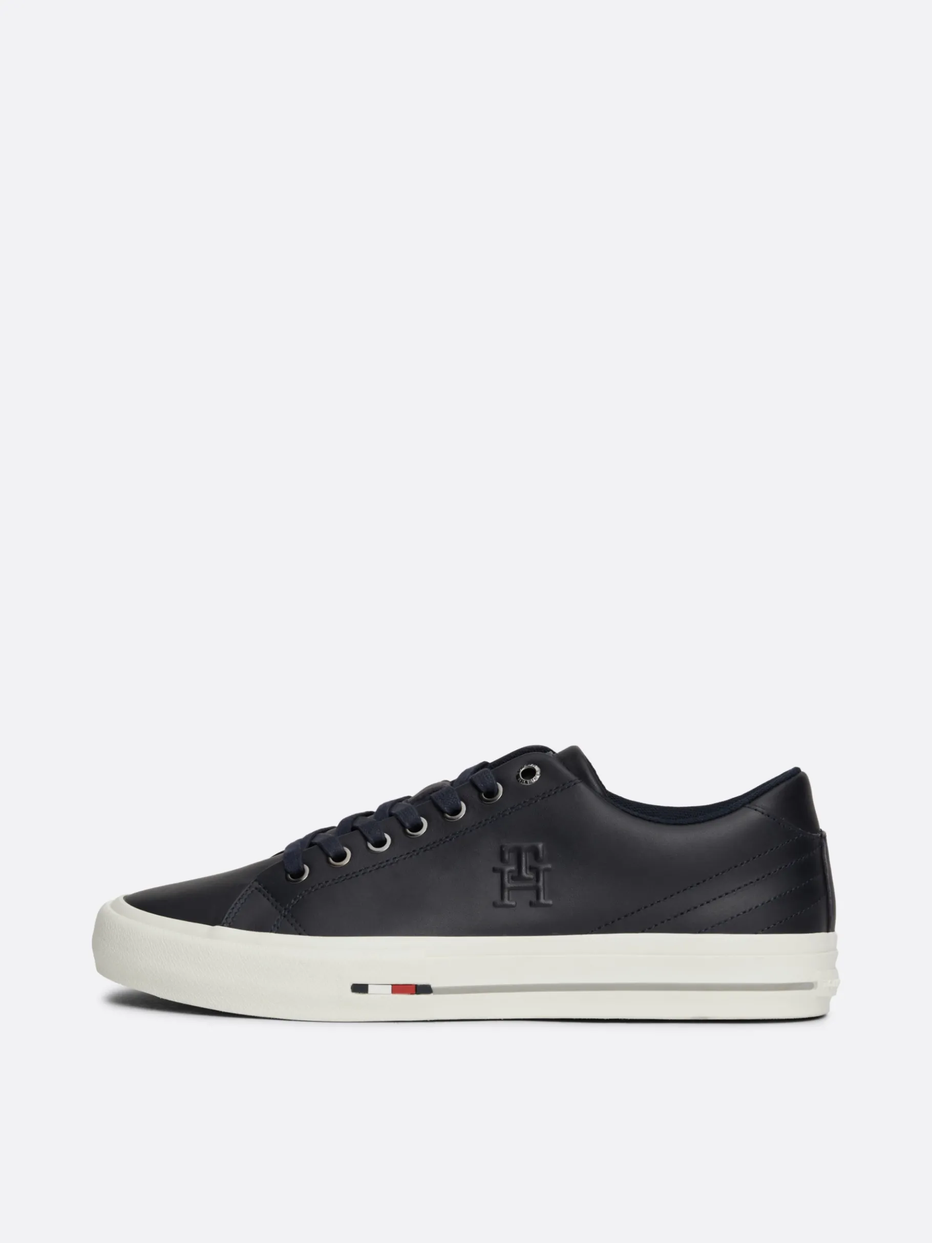 Tommy Hilfiger Ledersneaker mit TH-Monogramm DESERT SKY New