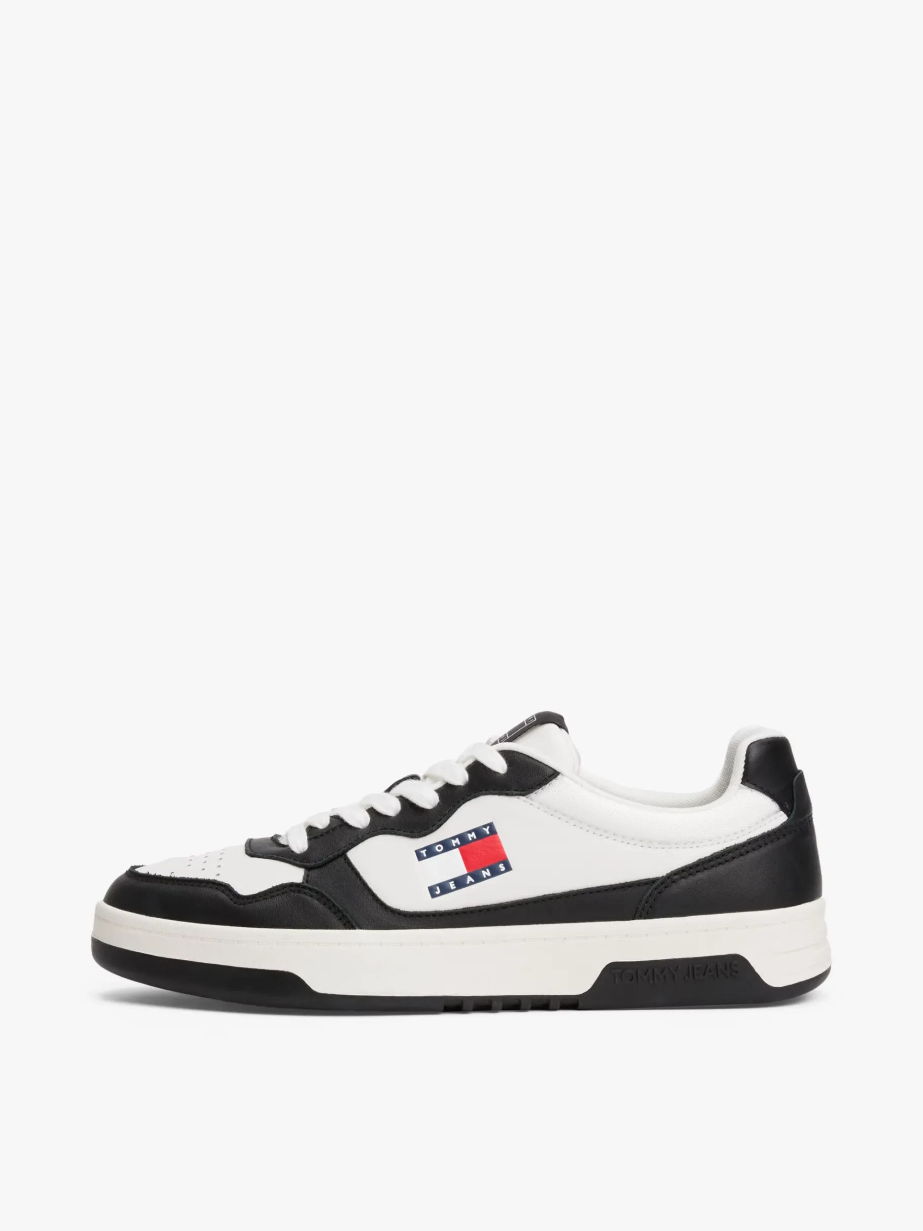 Tommy Hilfiger Leicht rutschhemmender Cupsole-Ledersneaker ECRU Online