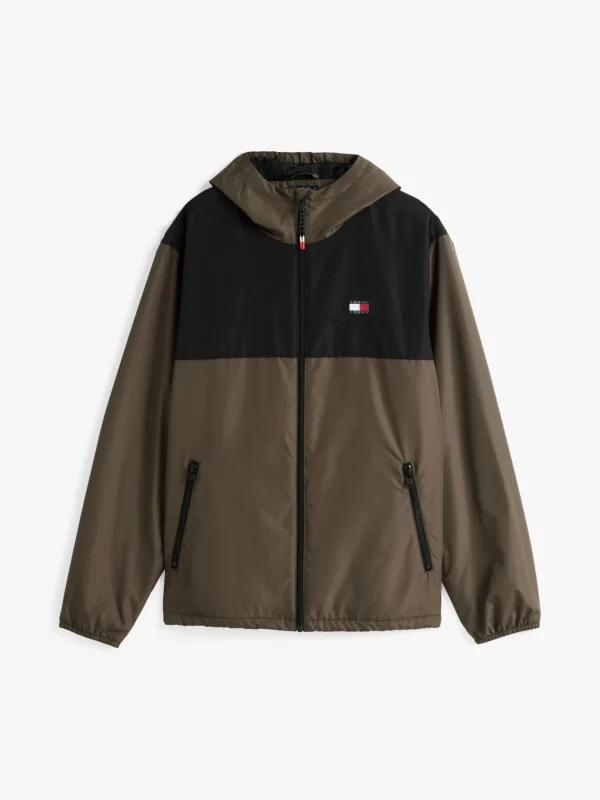 Tommy Hilfiger Leichtgewichtige Chicago Windjacke mit Fleece FATIGUE GREEN / BLACK Shop