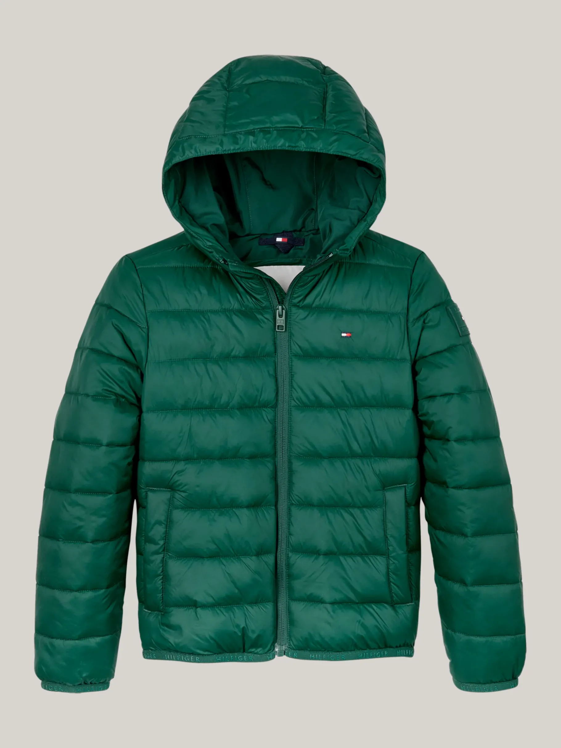 Tommy Hilfiger Leichtgewichtige Steppjacke mit Kapuze ORNAMENTAL GREEN Discount