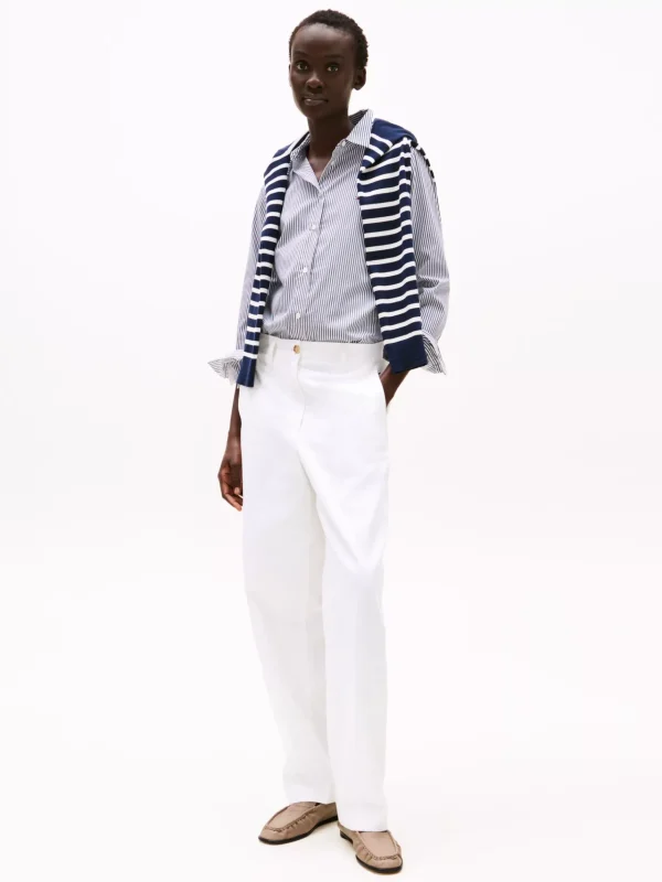 Tommy Hilfiger Loafer aus Leder mit TH-Monogramm-Emblem COASTAL TAUPE Fashion