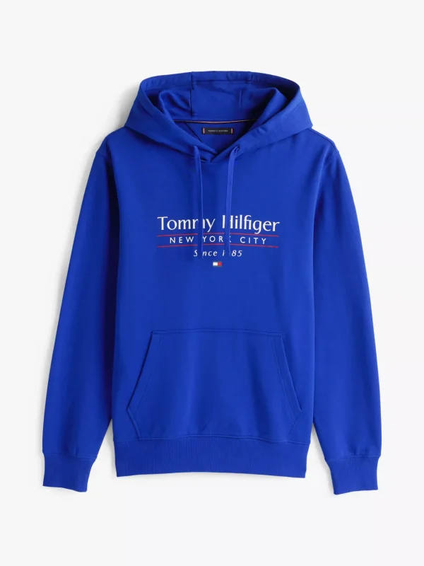 Tommy Hilfiger Logo-Hoodie mit Tunnelzug WEDGE BLUE 000131 Cheap