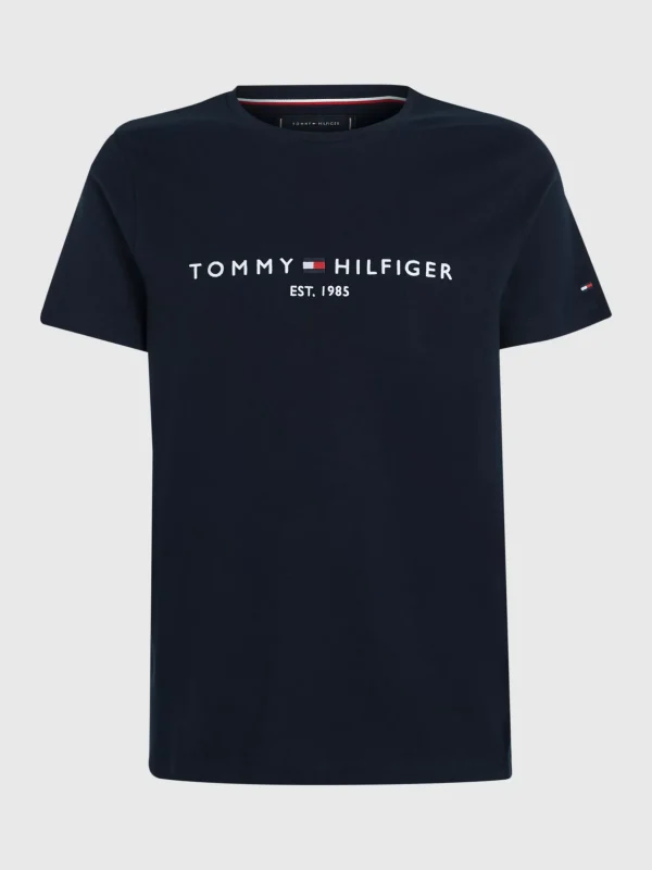 Tommy Hilfiger Logo-T-Shirt aus Bio-Baumwolle SKY CAPTAIN Sale