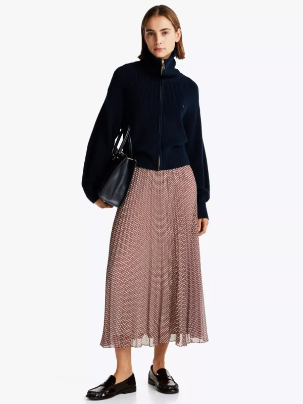 Tommy Hilfiger Maxi-Faltenrock MINI GEO PRIMARY RED Best Sale