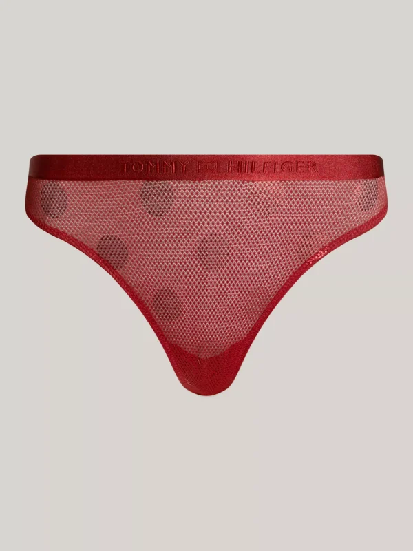Tommy Hilfiger Mesh-String mit Sternprint REGATTA RED Cheap