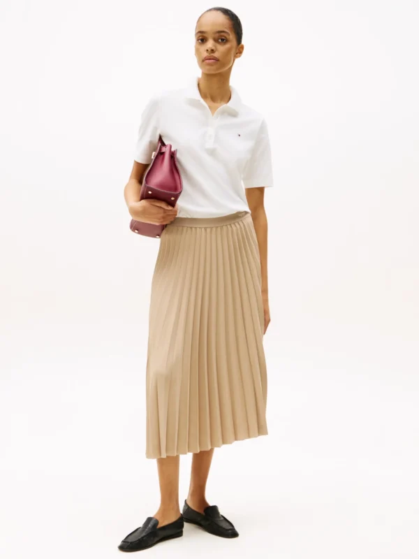 Tommy Hilfiger Midi-Faltenrock BEIGE Hot