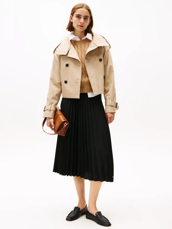 Tommy Hilfiger Midi-Faltenrock BLACK Shop