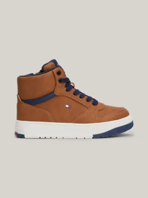 Tommy Hilfiger Mid-Top Lace-up Sneaker TOBACCO Cheap