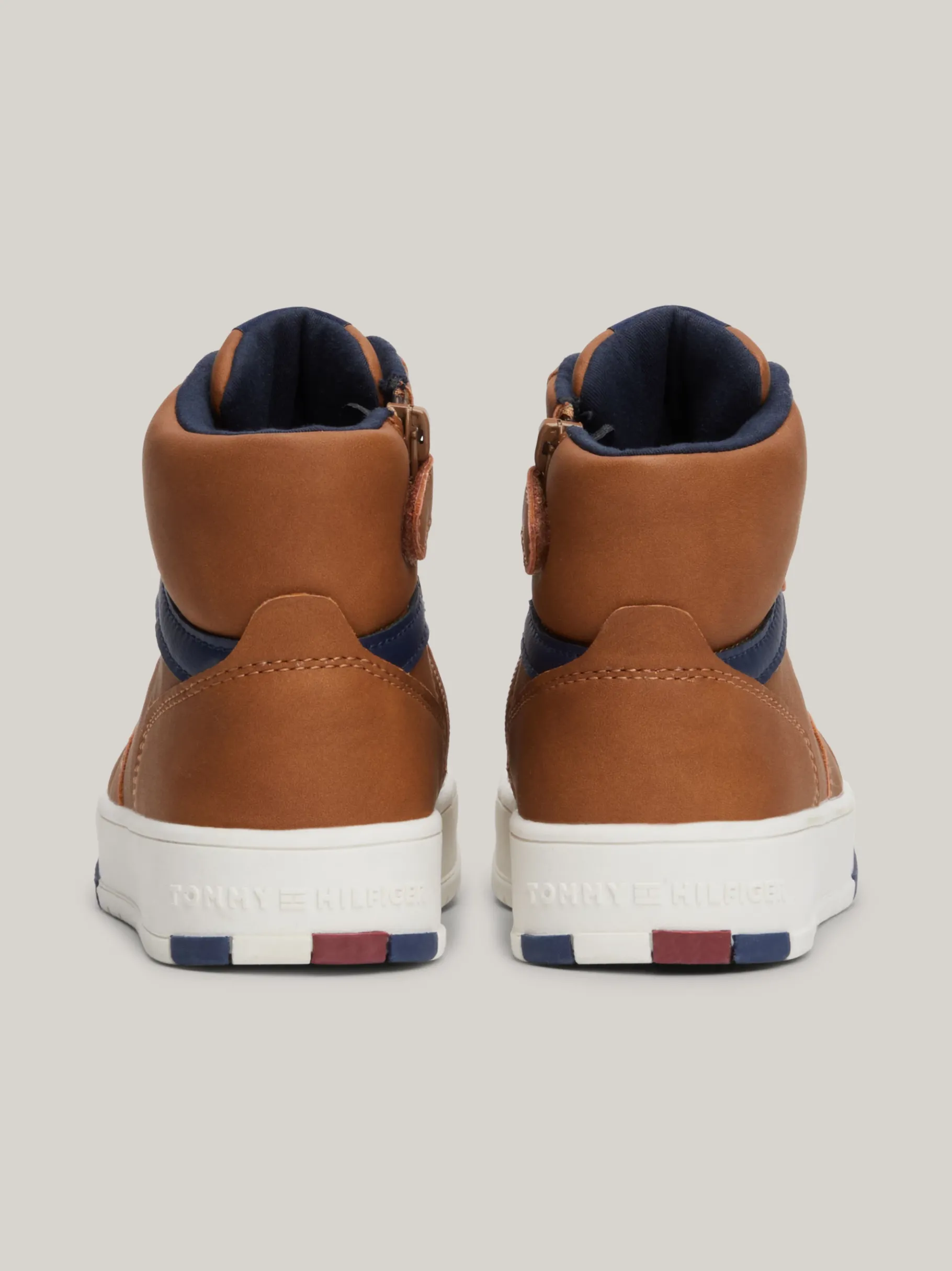 Tommy Hilfiger Mid-Top Lace-up Sneaker TOBACCO Cheap