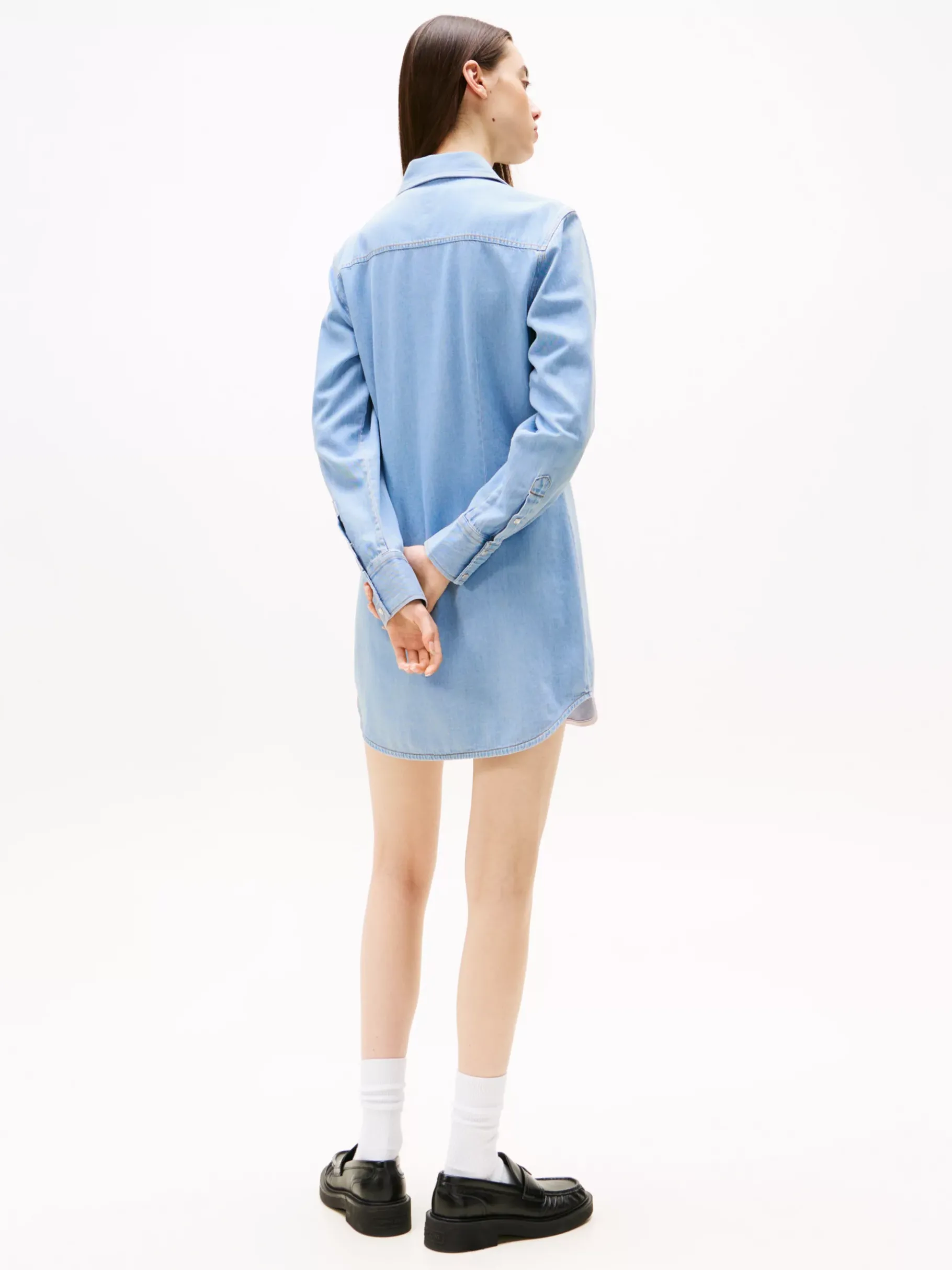 Tommy Hilfiger Mini-Hemdkleid aus Denim DENIM LIGHT Shop