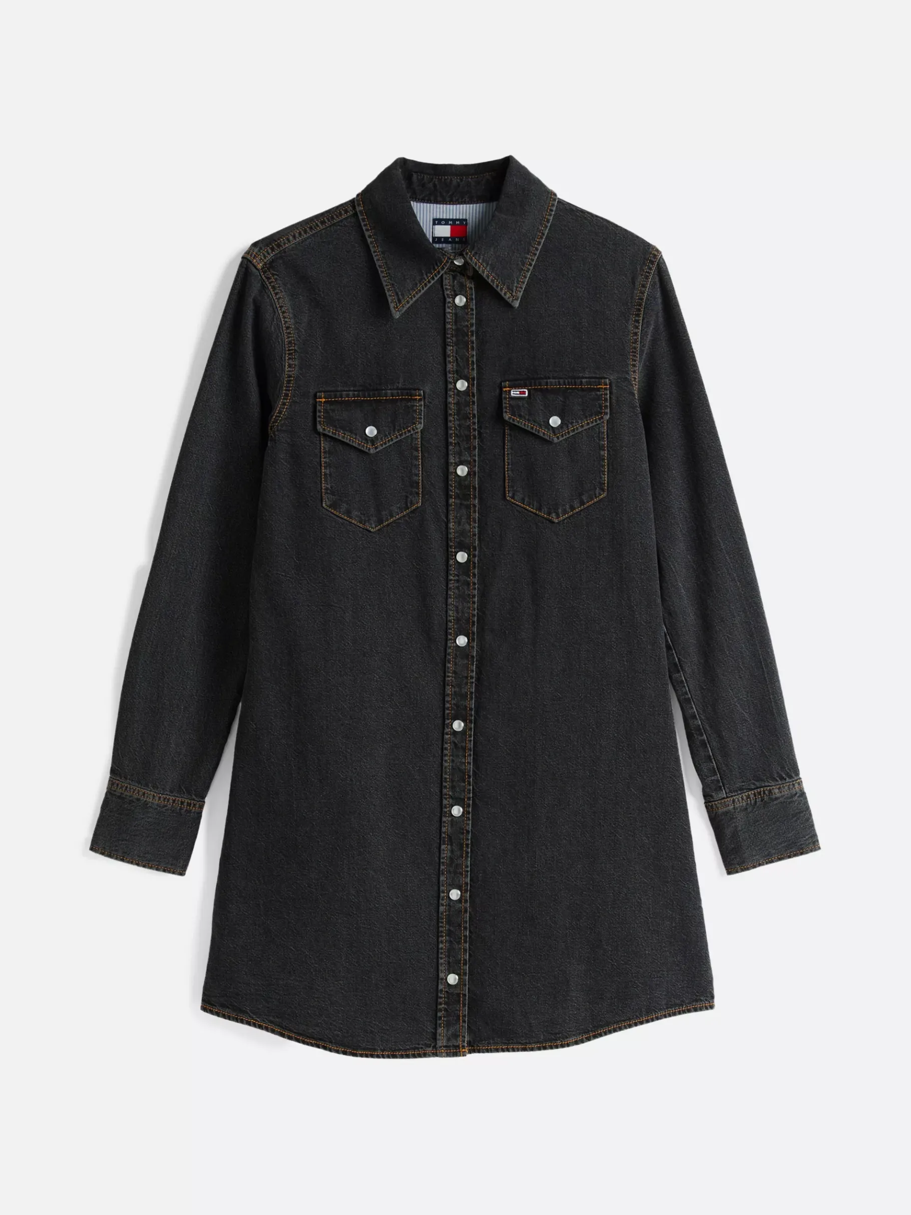 Tommy Hilfiger Mini-Hemdkleid aus Denim im Western-Stil DENIM BLACK Cheap