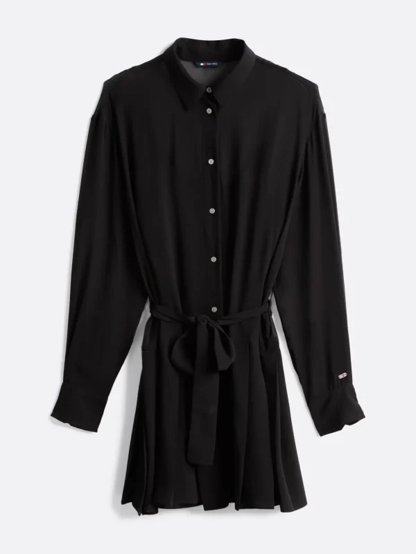 Tommy Hilfiger Mini-Hemdkleid mit Stern-Print BLACK Outlet