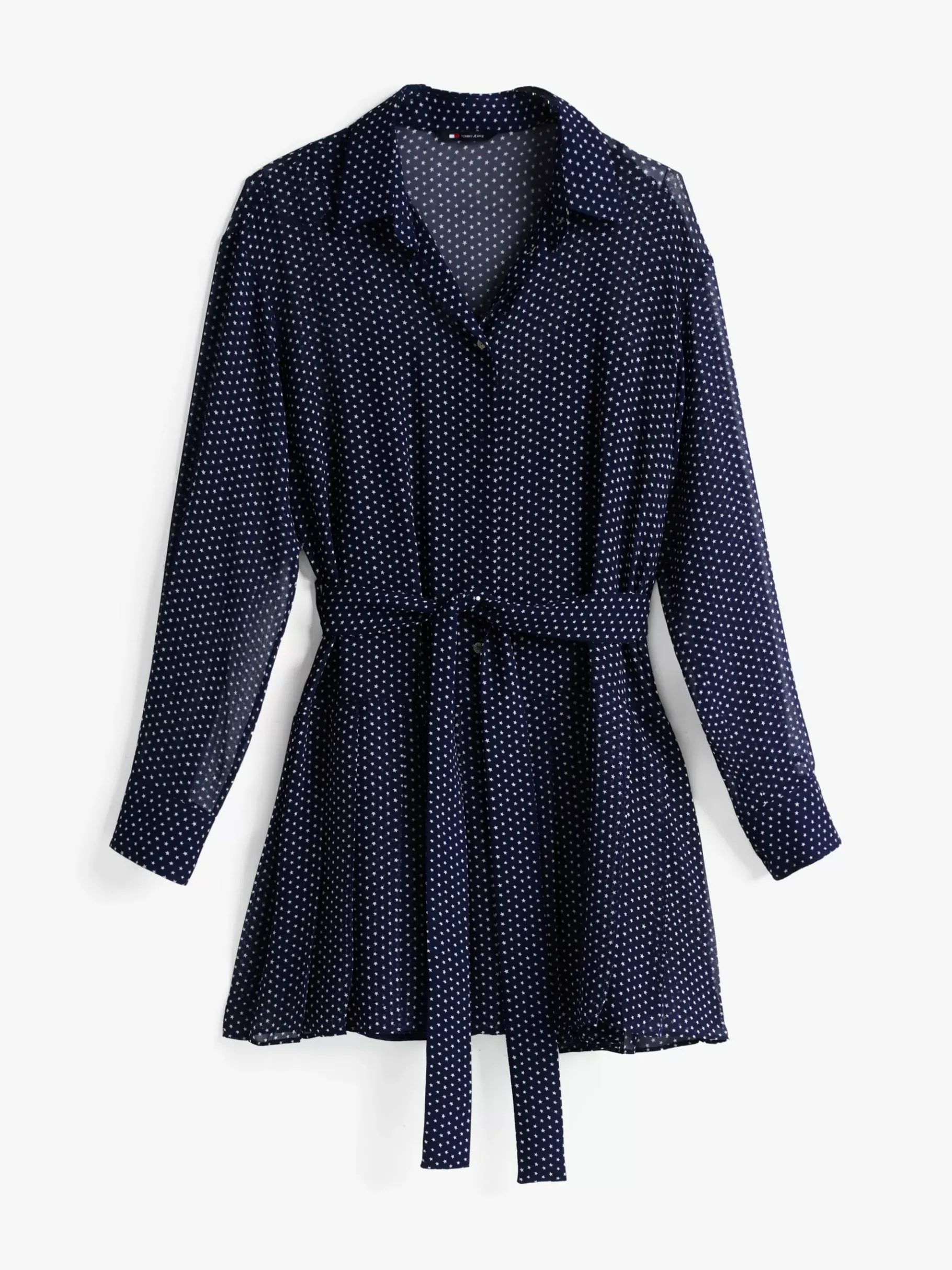 Tommy Hilfiger Mini-Hemdkleid mit Stern-Print NAVY STAR AOP Flash Sale