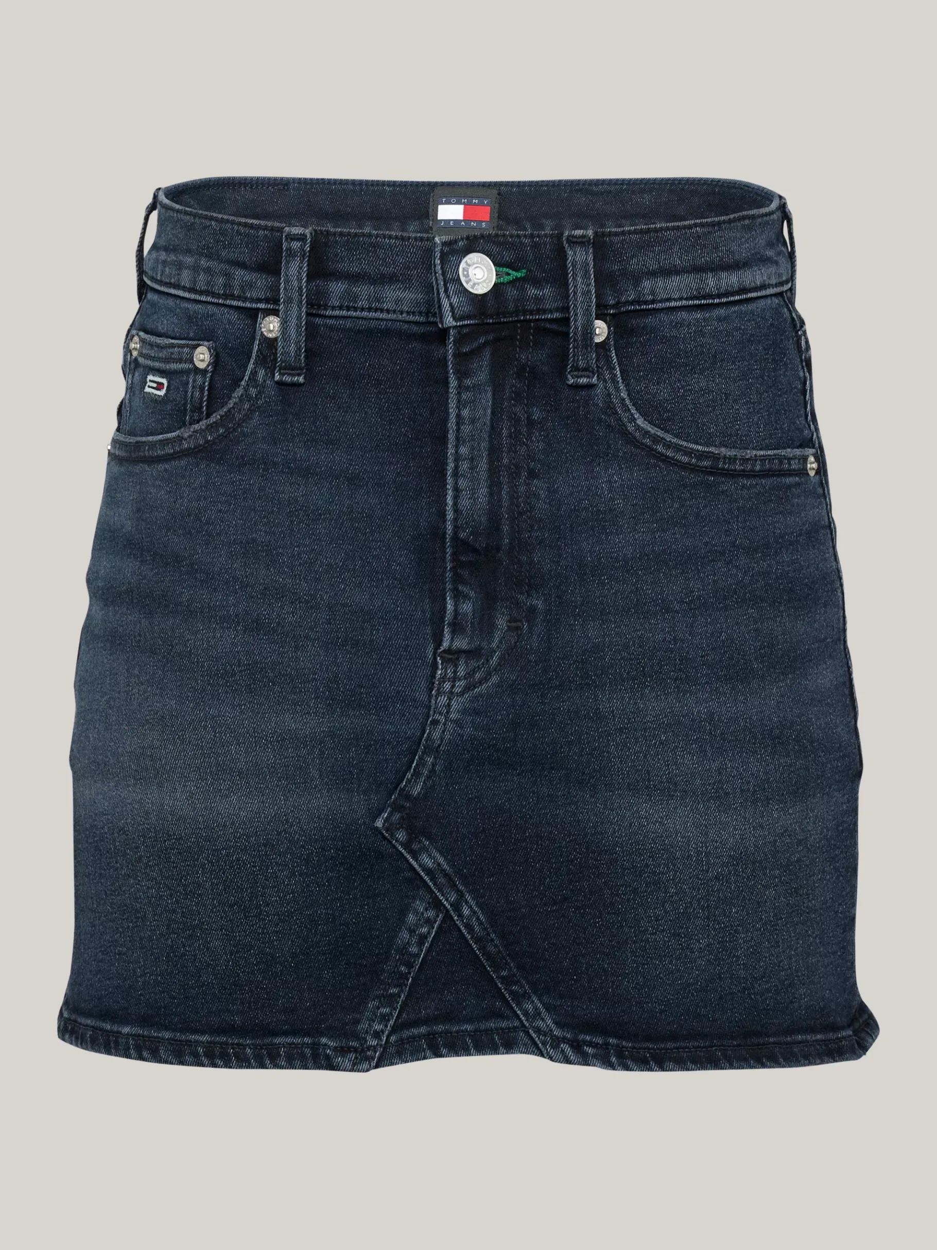 Tommy Hilfiger Mini-Jeansrock mit mittelhohem Bund DENIM DARK Hot