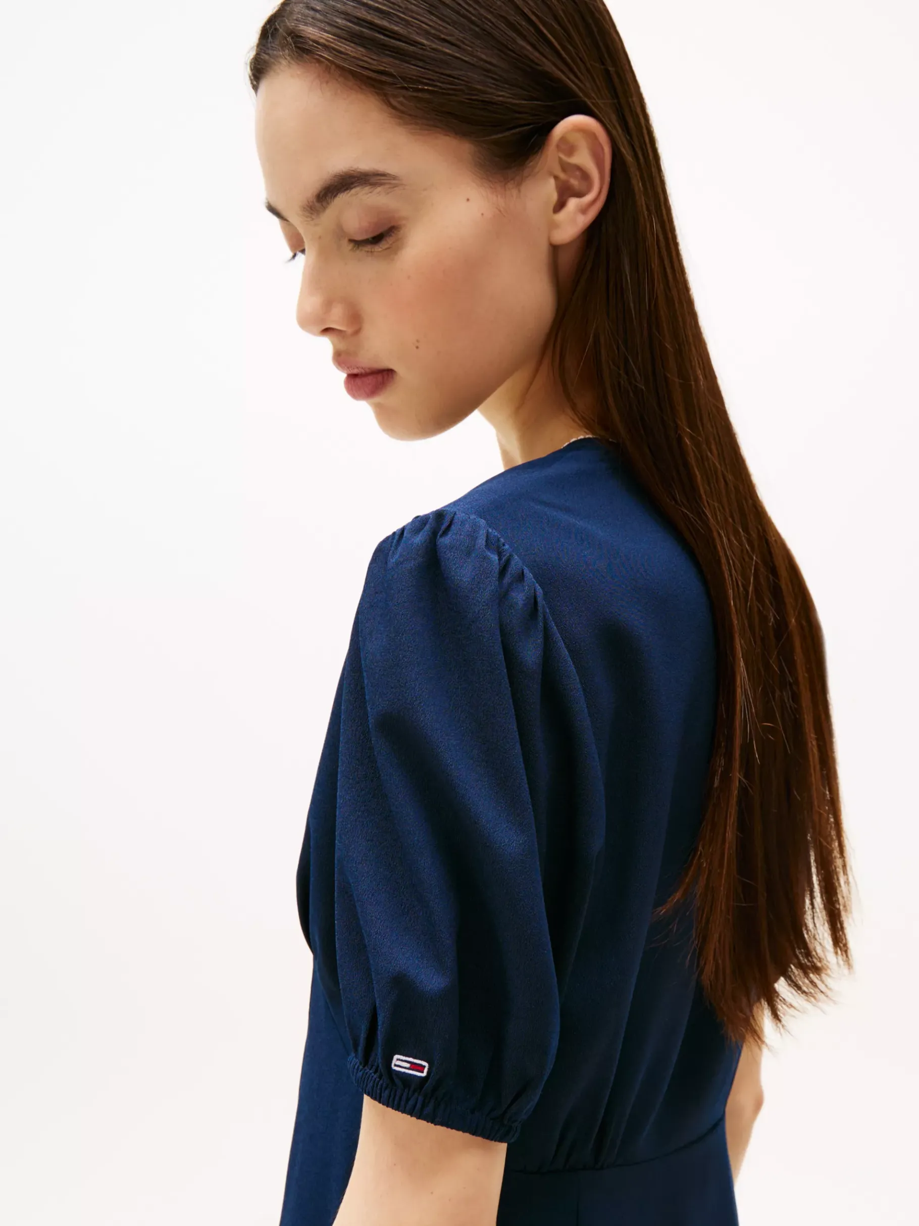 Tommy Hilfiger Minikleid aus Krepp DARK NIGHT NAVY Clearance