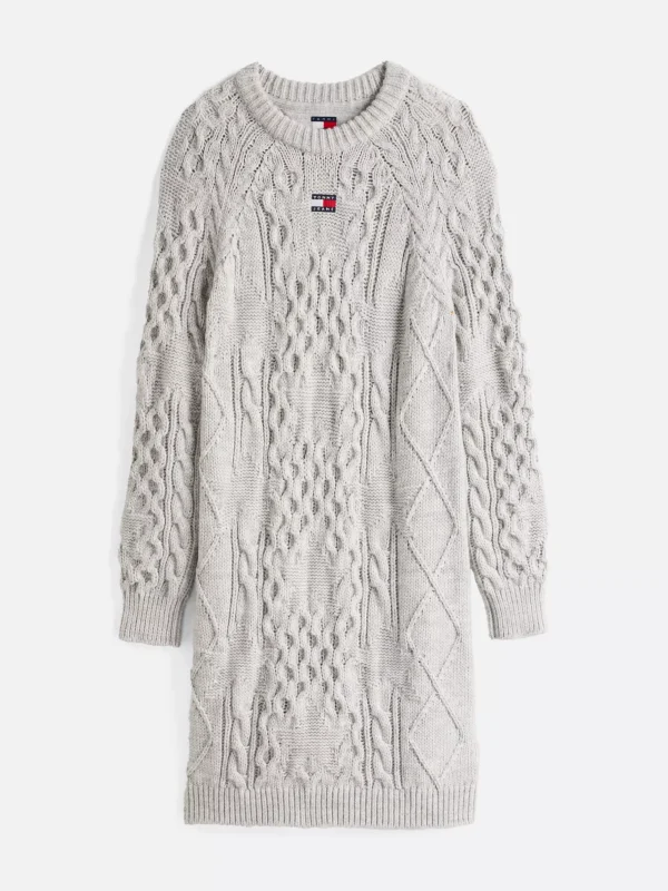 Tommy Hilfiger Mini-Strickkleid mit Sternen GREY HTR Best Sale