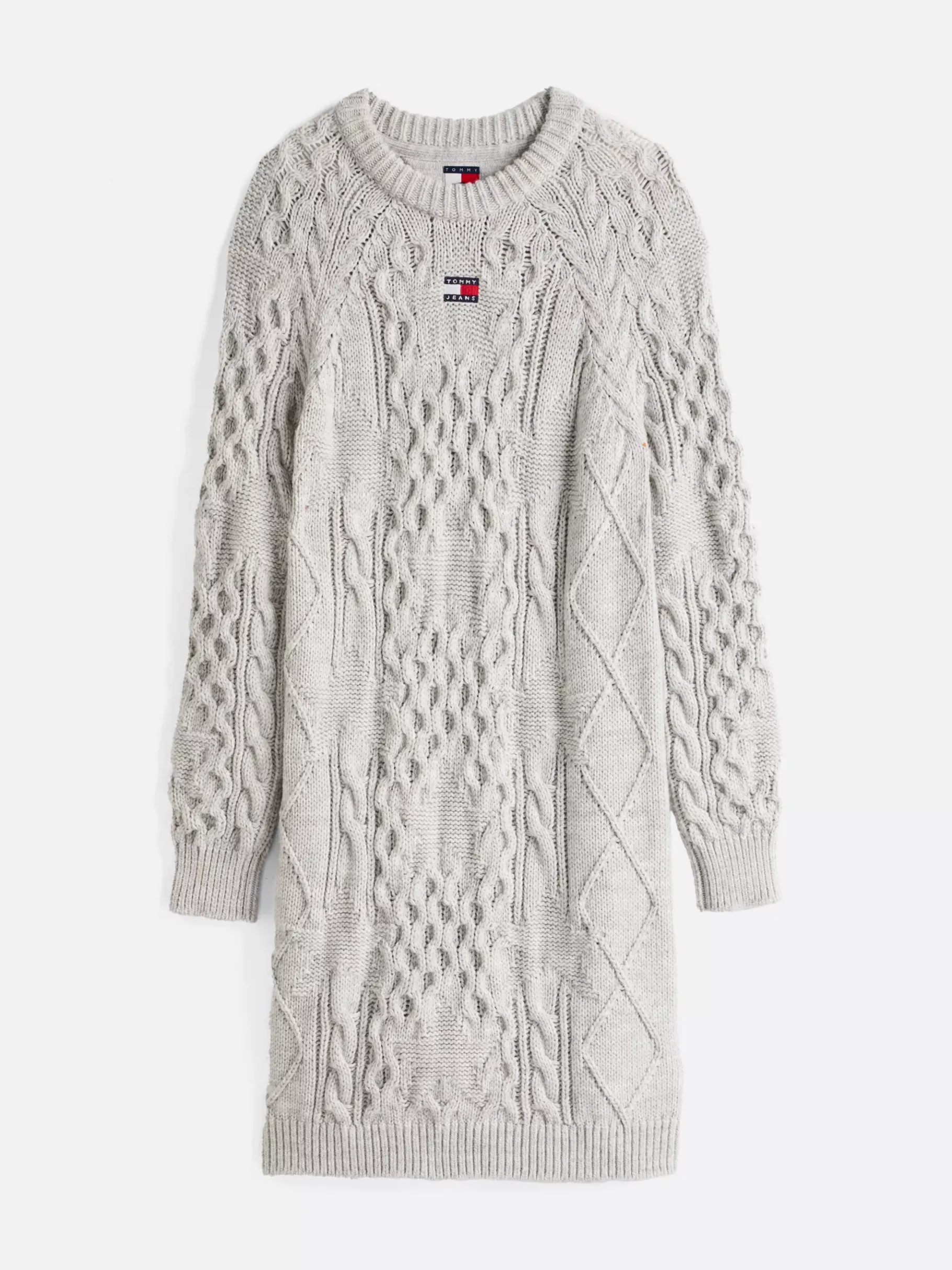 Tommy Hilfiger Mini-Strickkleid mit Sternen GREY HTR Best Sale