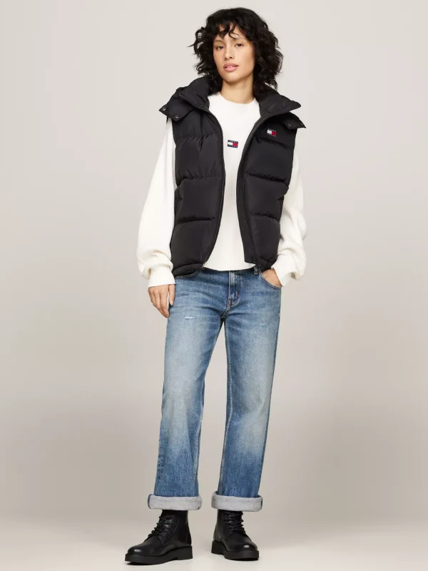 Tommy Hilfiger Mittelhoher Schnürstiefel aus Leder BLACK Clearance