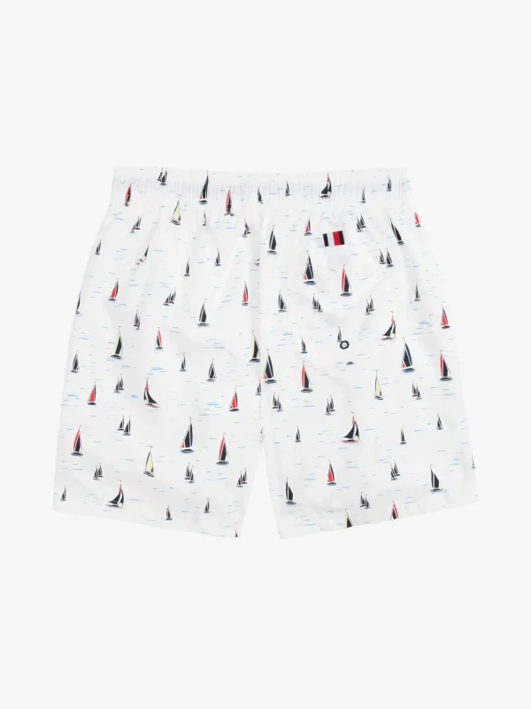 Tommy Hilfiger Mittellange Badeshorts mit Print BOATS AOP IVORY SILK Store