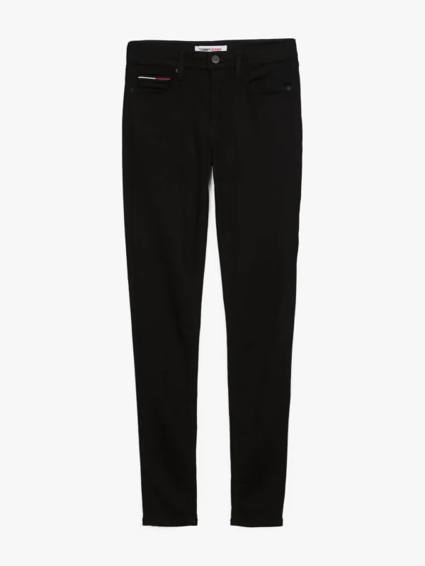 Tommy Hilfiger Nora Skinny Fit Jeans mit mittelhohem Bund STATEN BLACK STRETCH Best