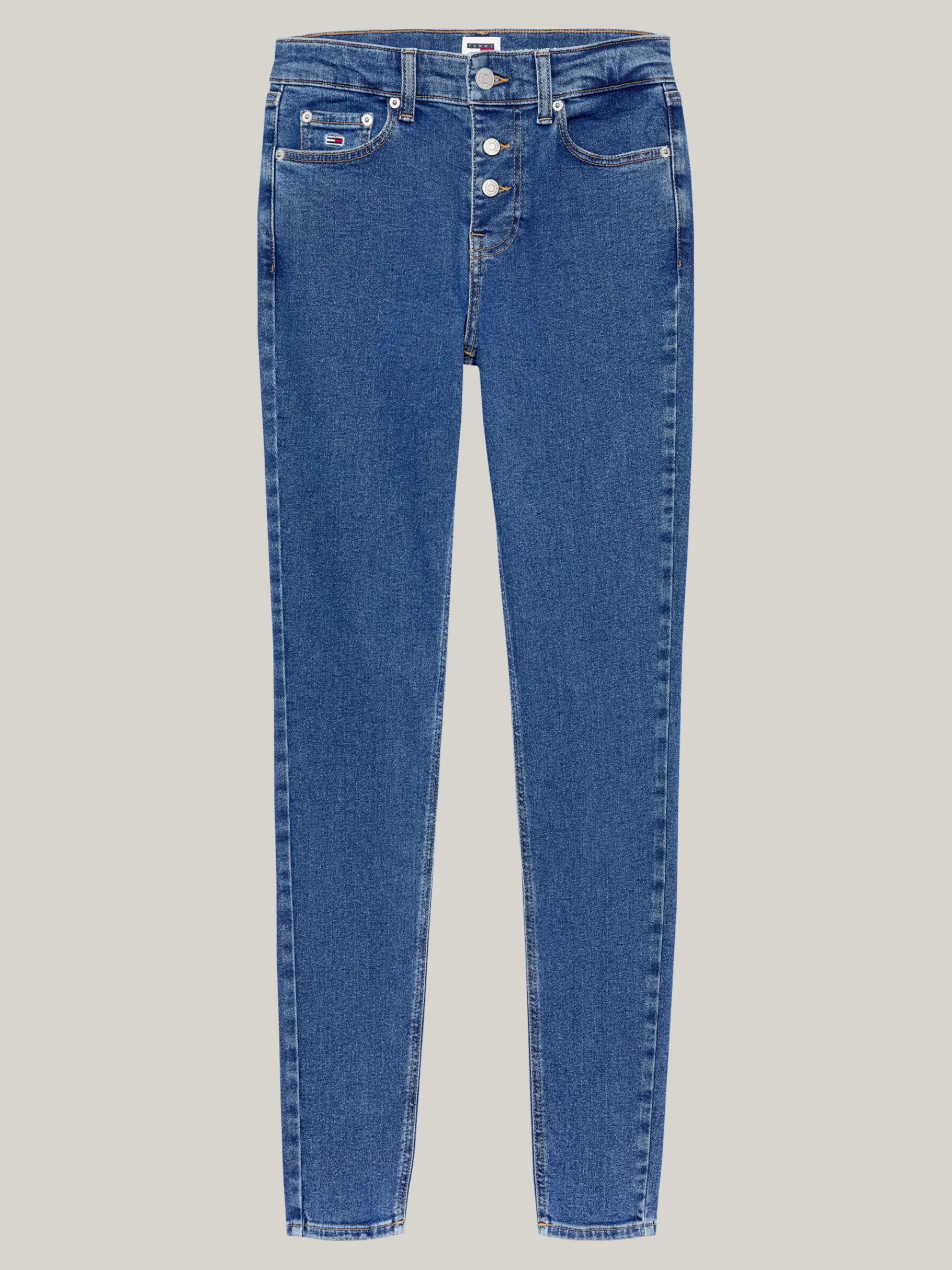 Tommy Hilfiger Nora Skinny Jeans mit mittelhohem Bund DENIM MEDIUM Flash Sale
