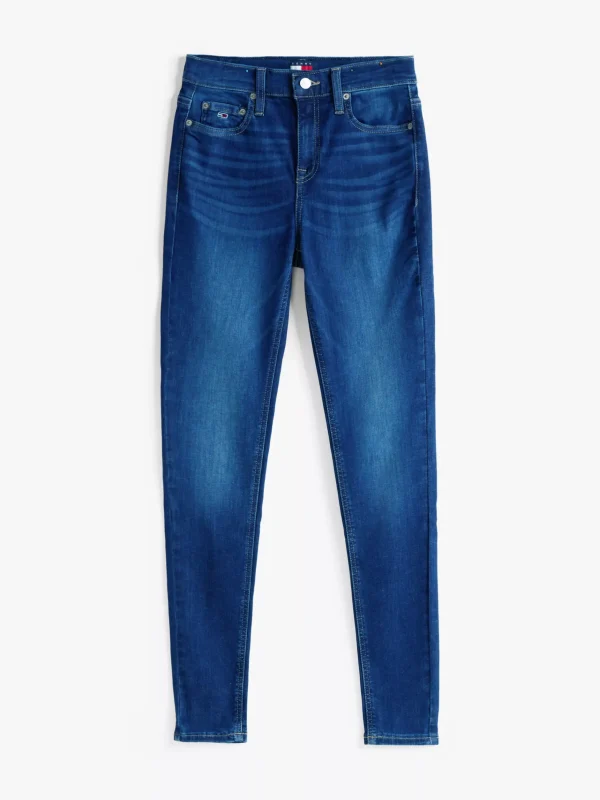 Tommy Hilfiger Nora Skinny Jeans mit mittelhohem Bund DENIM DARK Flash Sale